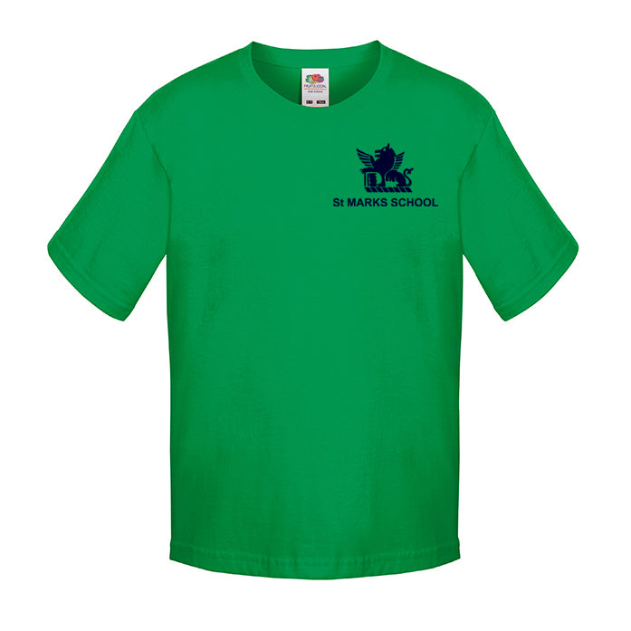 St Mark's House Colour PE T-Shirt - Green – Brenda's Schoolwear