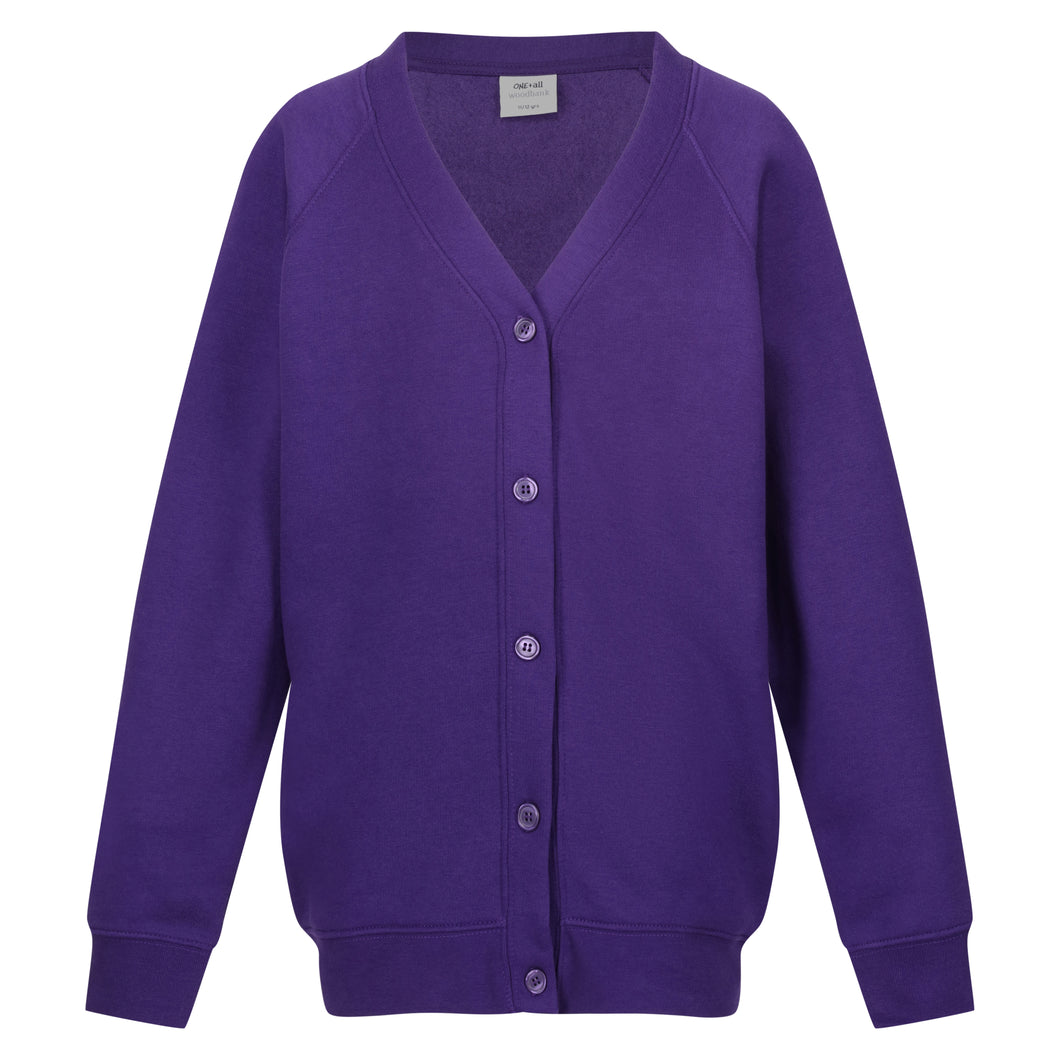 Woodbank Sweatshirt Cardigan - Purple