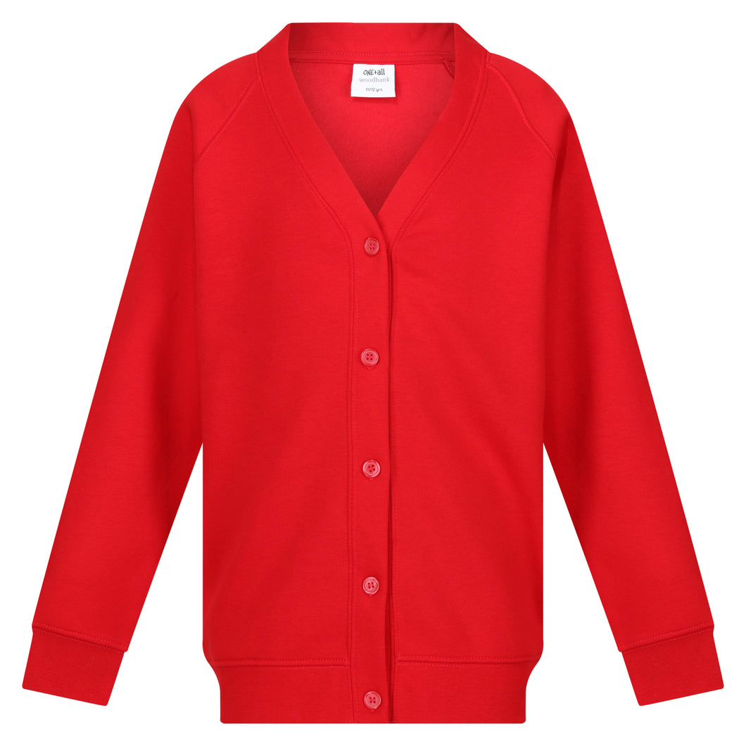 Woodbank Sweatshirt Cardigan - Red