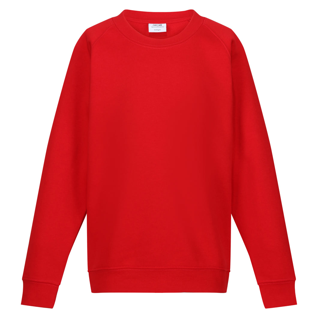 Woodbank Crew Neck Sweatshirt - Red